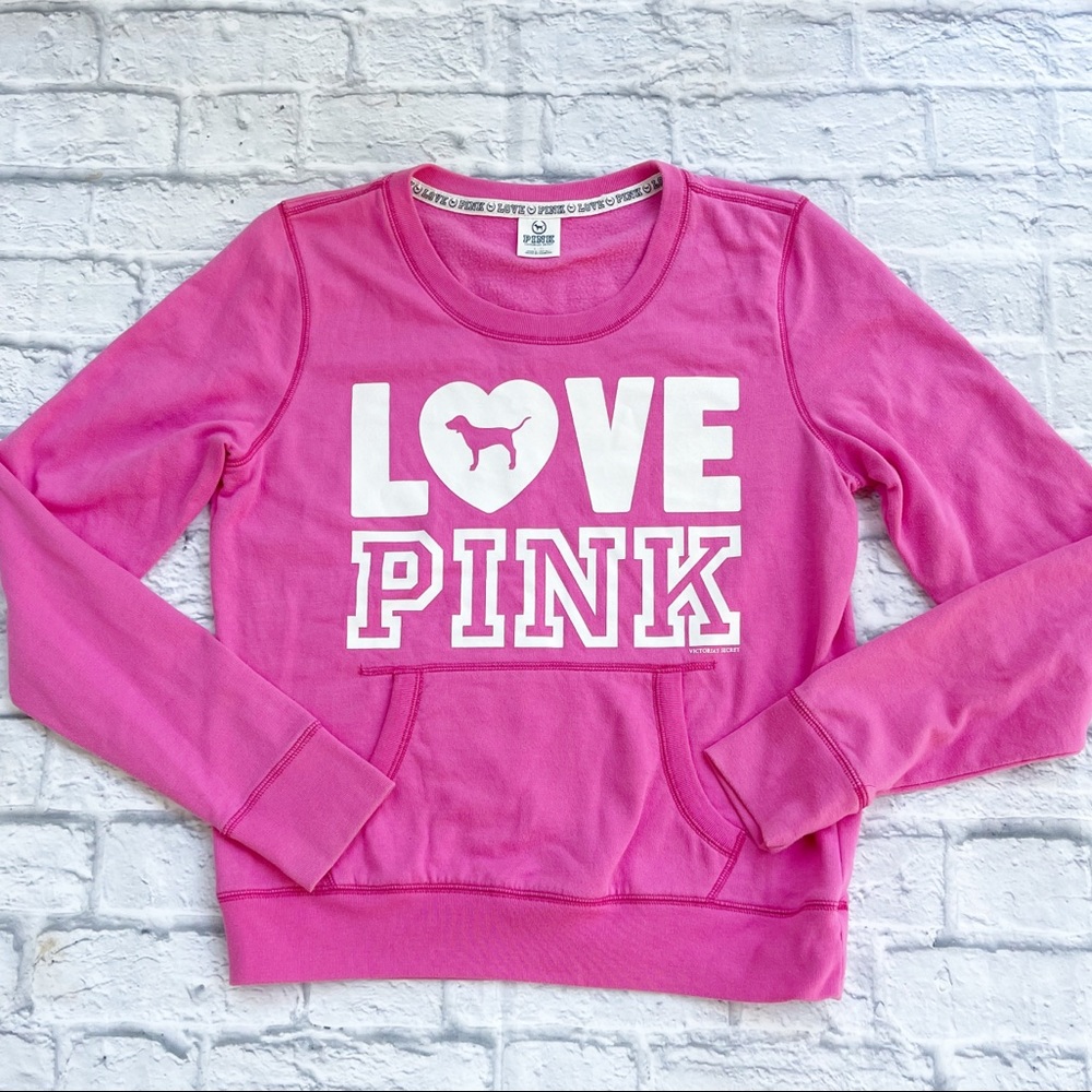 Pink by Victoria's Secret Sweatshirt Size Large